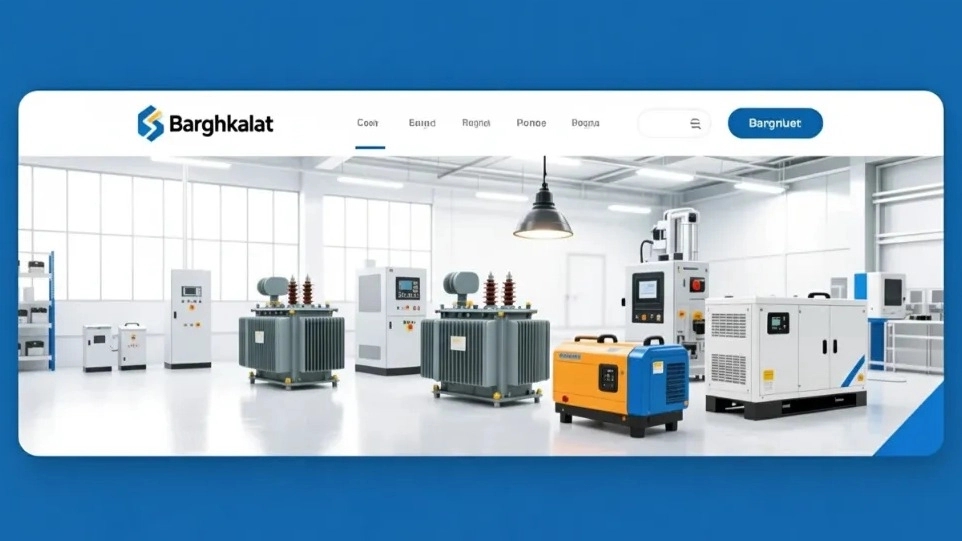 Supply and sale of industrial and construction electrical goods throughout Iran Lightning bolt