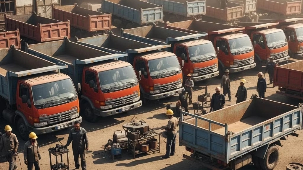 Buying and selling the back room of Nissan dumper jack and Khavar installments and cash