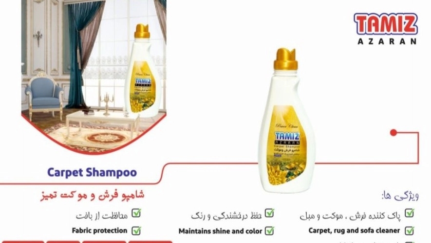 The purchase price of carpet shampoo for 1 kg and 10 kg bulk order