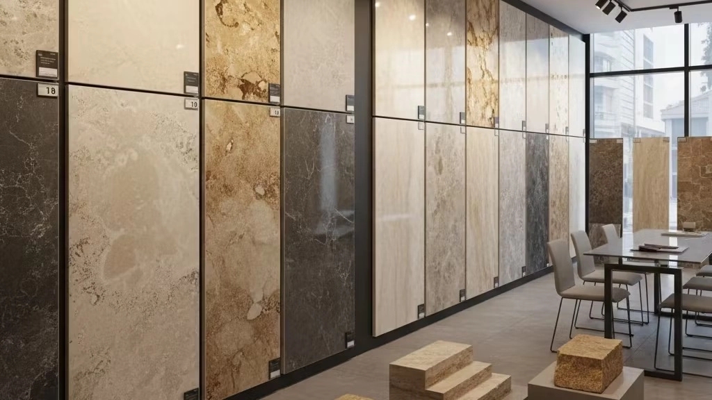 Heydar Alizadeh stone shop, sale of antique travertine facade stone in Namin Ardabil