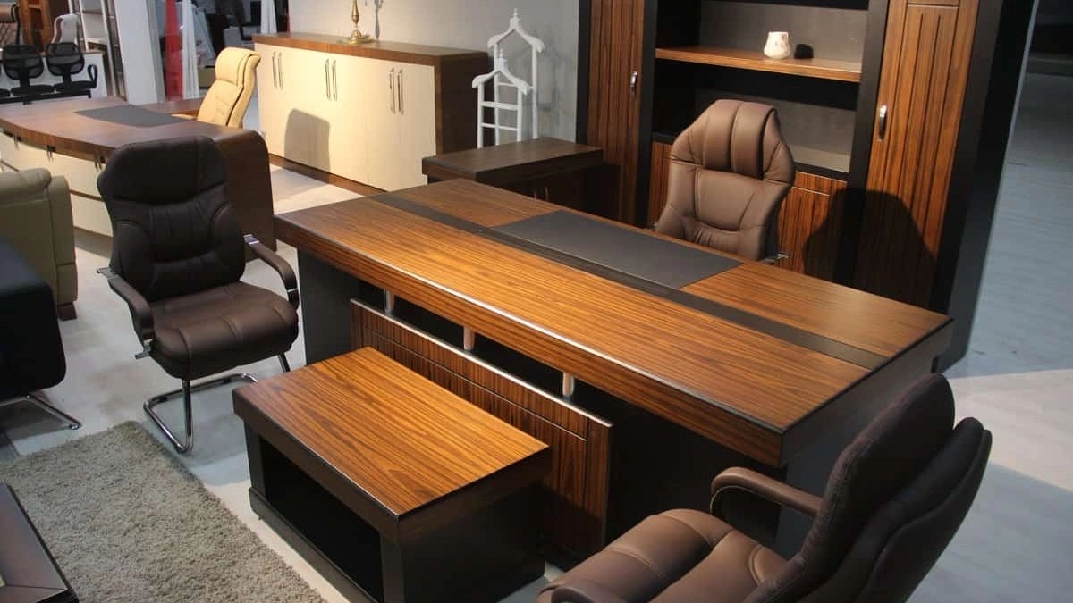 Wood decoration workshop, design and production of all kinds of office and office desks in Tabriz