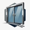 Oscar Door, construction of steel frame and aluminum automatic glass doors in Mashhad