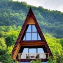 Gilan Sazeh Lotfi, design and construction of Swiss huts in the monastery