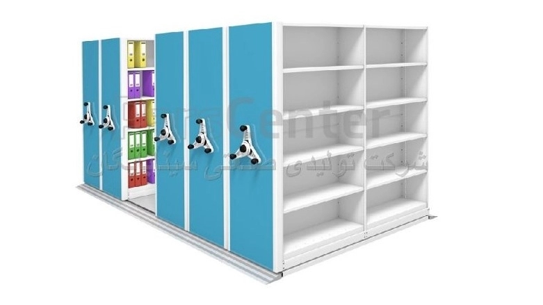 Technical services of Sina Baygan, production and installation of rail filing cabinets and revolving files in Tehran