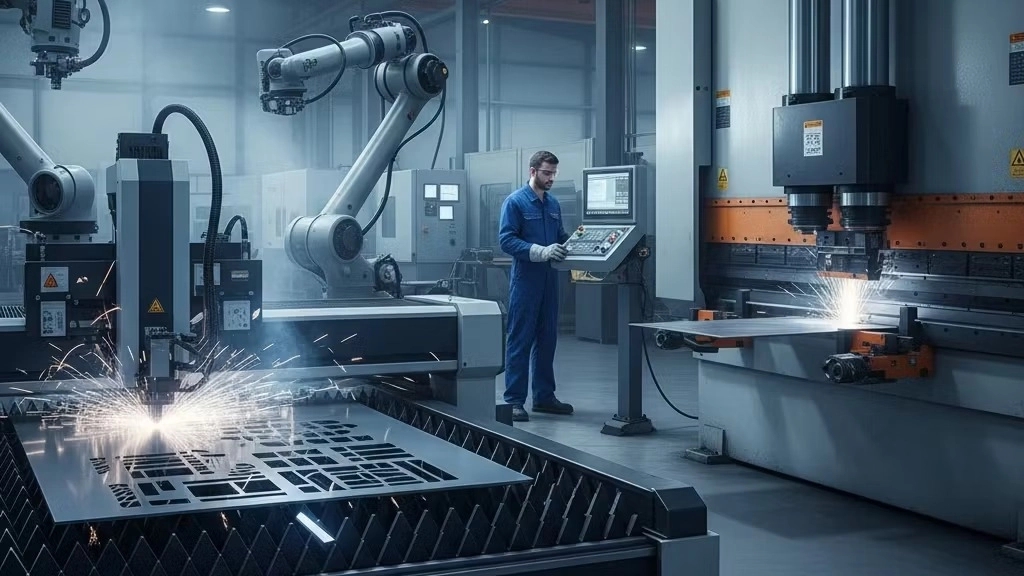 Laser cutting and CNC metal sheet bending in Tehran