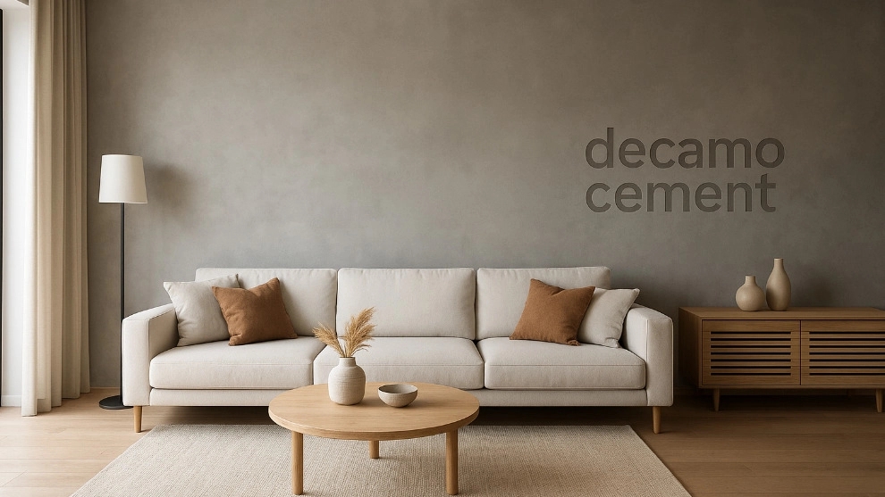Wall microcement in Tehran, modern and luxury interior design with Decamo cement