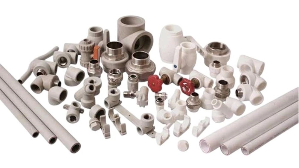 A huge store, distributing and selling all kinds of pipes for construction facilities in Mashhad