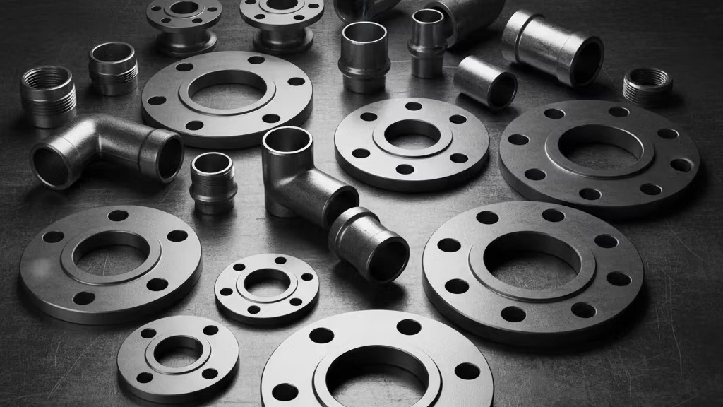 Steel and steel flanges, a major distribution center for industrial fittings and flanges