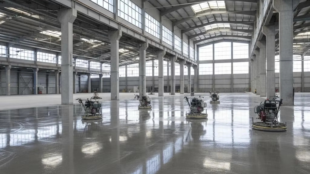 Professional implementation of floor concreting in Tehran with Dawood Concrete