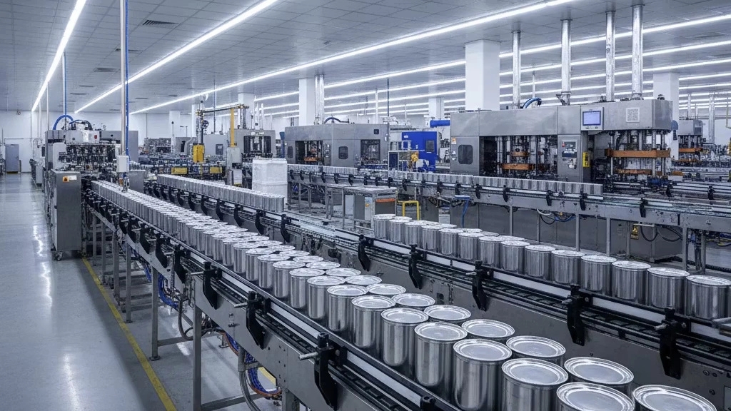 Tehran Canning Industry, making metal cans
