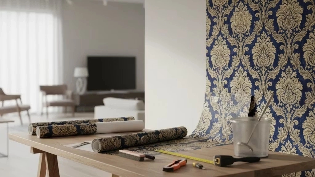 Specialized wallpaper installation services in Babylon