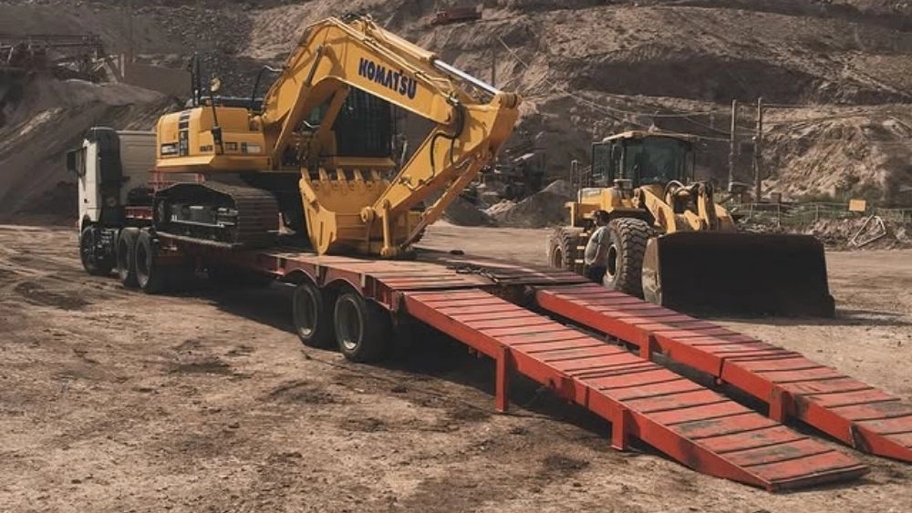 Karimi transportation, heavy cargo transportation with back breaker in Rasht Gilan