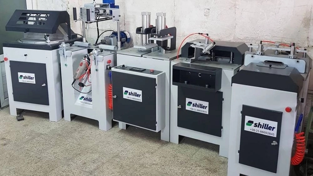 Shiler Machine Najmi, a manufacturer of double-glazed window and door machines in Tehran