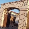 Seng Lashe Jaban, Damavand, Tahran'da çeşme ve barbekü zemini çevre düzenlemesi uygulaması