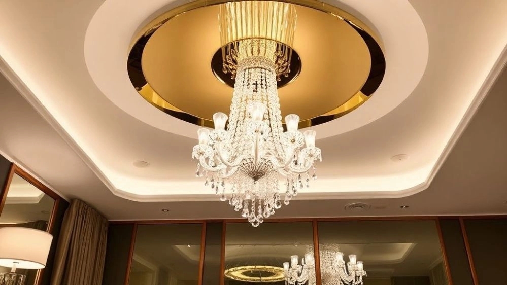 Stylish chandelier and lampshade in Tehran, modern design produced by ABC Lighting