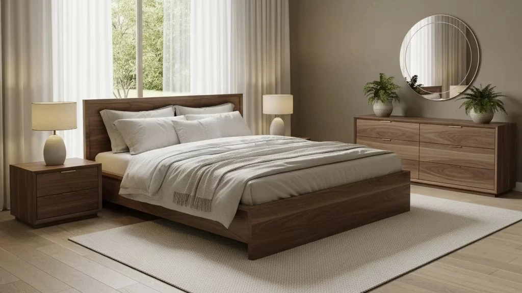 Guide to choosing the best wooden bed set for the bedroom in Karaj