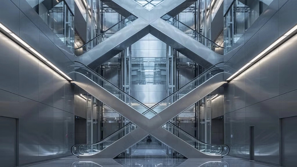 Specialized design of elevators and escalators of Sama Soud