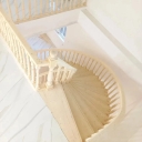 Lotfi wood workshop, making round stairs, wooden lamps, cabinets and wall cupboards in Chabaksar