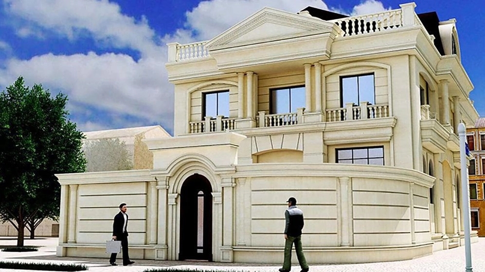 Namakari Alizadeh, design of stone work and building facade in Ardabil