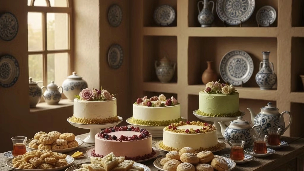 Homemade vision cake, ordering and teaching birthday and evening cakes in Yazd