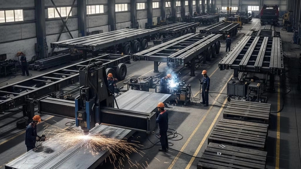 Production of trailer floor and metal structure in Arak, Belfa Industrial Group
