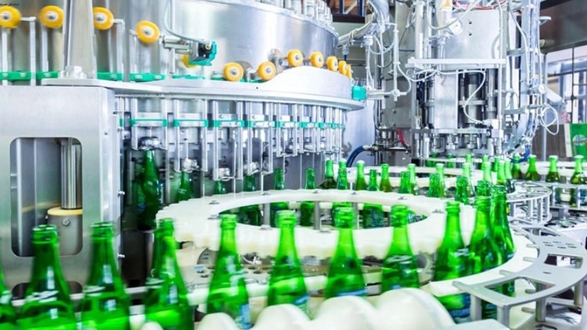 Beverage production line, beverage production machine, beverage industrial equipment