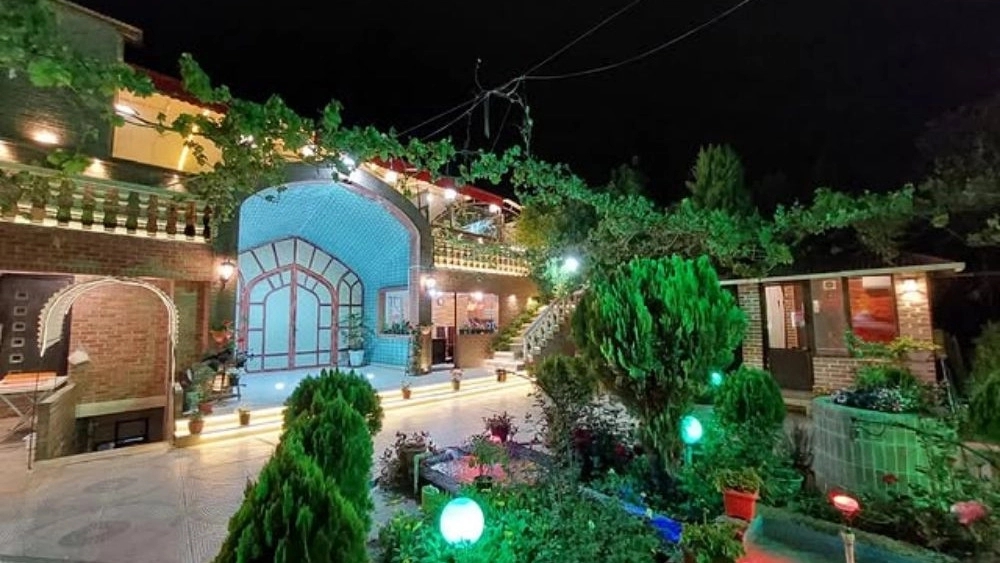 Basfa restaurant garden, traditional restaurant cafe in Kavos dome