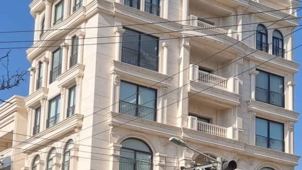 Khavari stonework group, implementation of the facade of the stone slab building in Mashhad