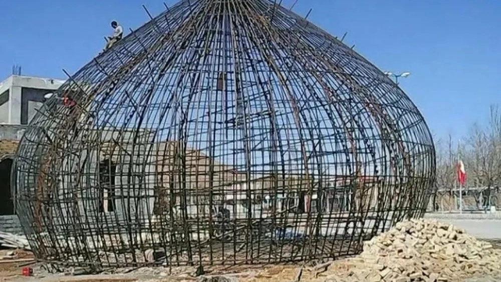 Ebrahimpour dome and garland making, dome and shrine construction in Babylon, Mazandaran