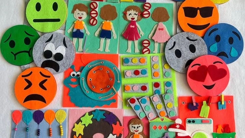 Yara's felt book, sale of educational tools for the psychologist's treatment room and kindergarten in Isfahan
