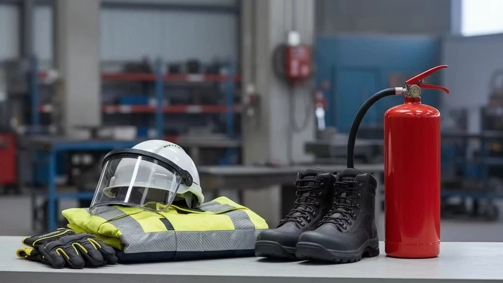 Buying work clothes, fire extinguishers and safety glasses in Mashhad