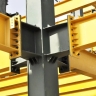 Salimi Installations, the implementation of metal cladding and skeletonization of the building in Rasht