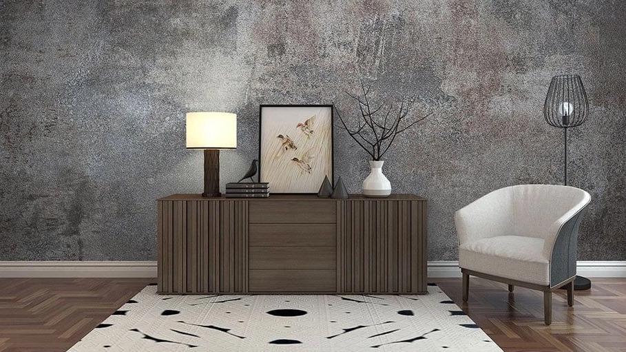 Gholamnejad's interior decoration, sales and performance of TV Wall and Knaf wallpaper in Varamin