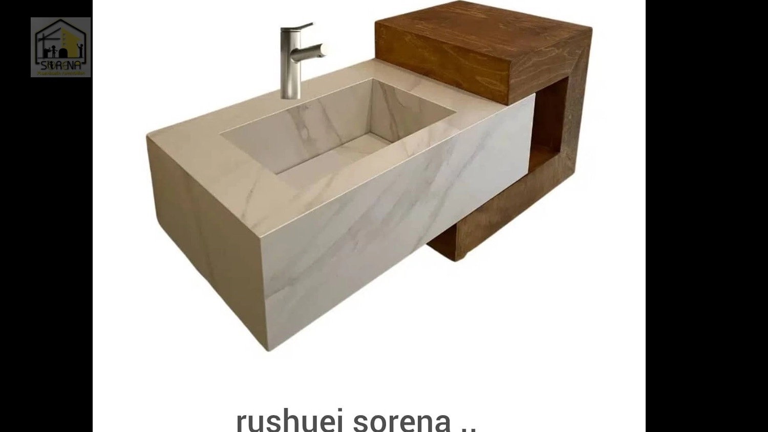 Sorena cabinet and ceramic sink, a modern choice for Tehran bathrooms