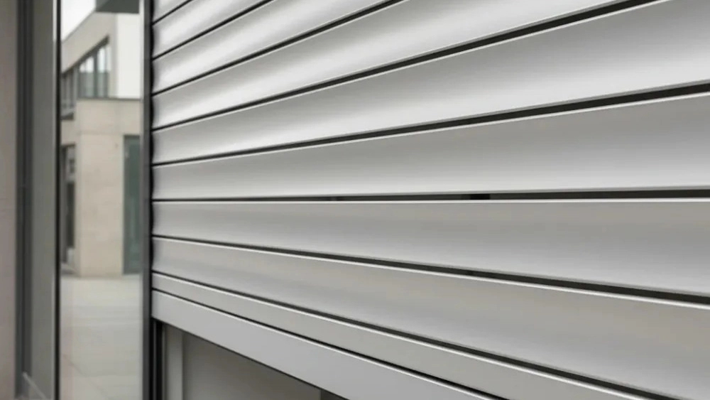 80 arc aluminum electric shutter blade with high resistance and durability