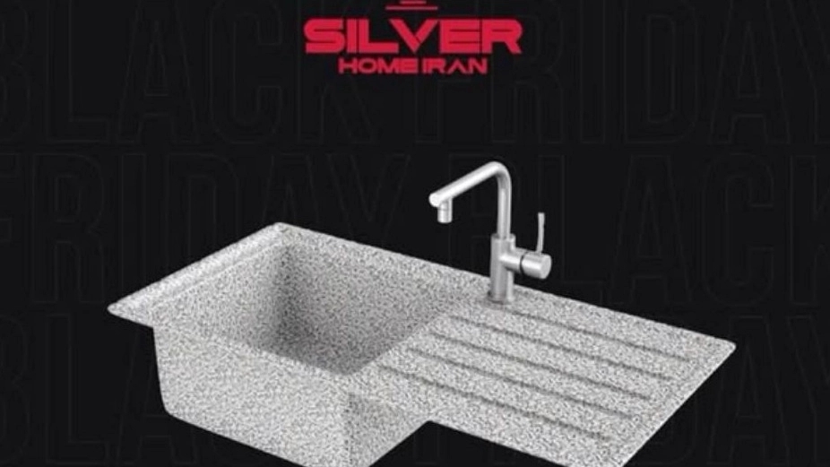 Silver Home, sale of table top gas sink hood and building sanitary ware in Tehran