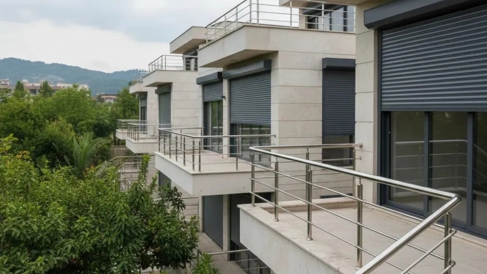 Alborz Soleimani Steel, implementation of steel fence and electric shutter in Rasht Gilan