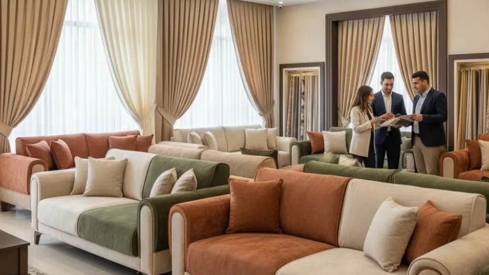 Buy sofa covers and curtains from Shafii Jiraft sofa covers