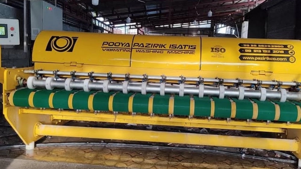 Orchid carpet cleaning, carpet washing with fully automatic machines in Mazandaran