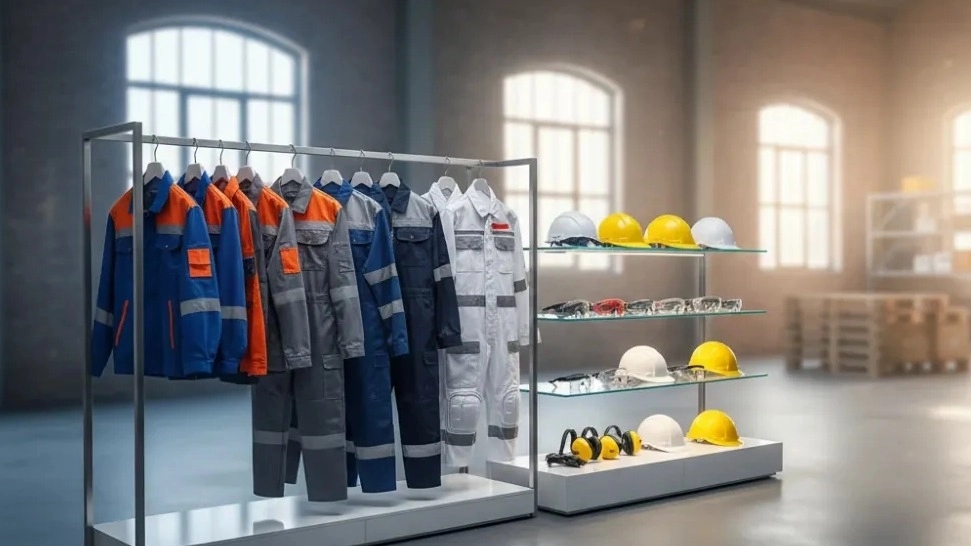 Selling work clothes and standard safety glasses in Mashhad