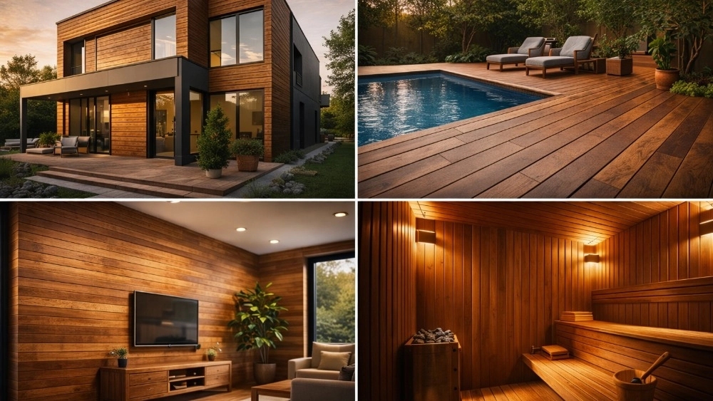 Applications of Thermowood (Azerwood)