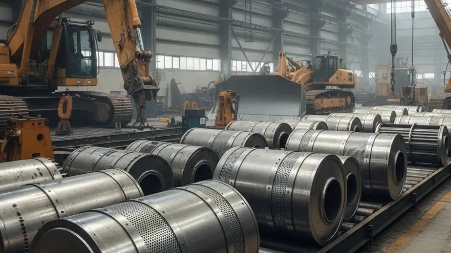 Production of industrial filters for heavy machinery and construction projects