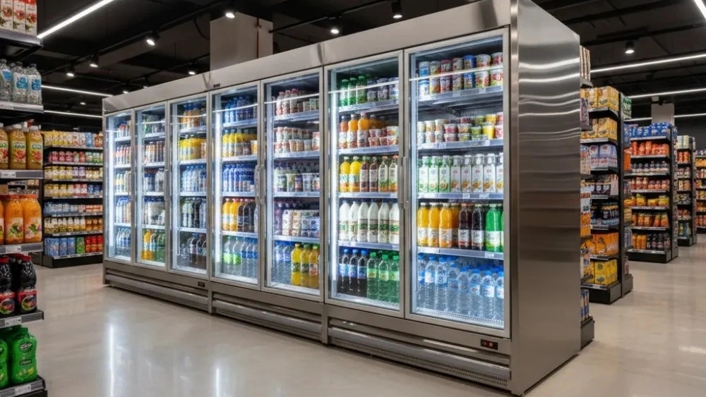 6 meter standing refrigerator for supermarket in Tehran
