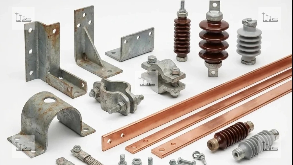 Fittings and equipment used in power stations and transformers
