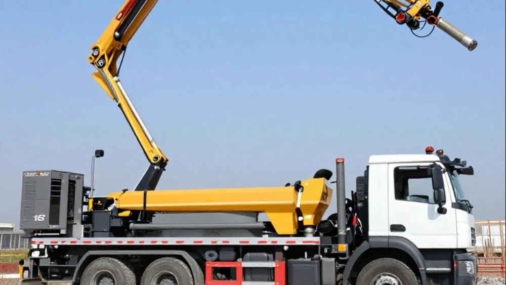 46-meter Sunny mast concrete pump in Tehran, technical review of applications and benefits