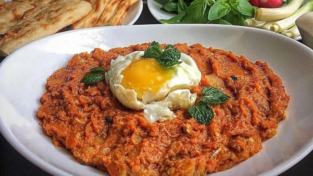 Adana Kebab, served with minced chicken challah and Zershak Plou in Rasht Gilan