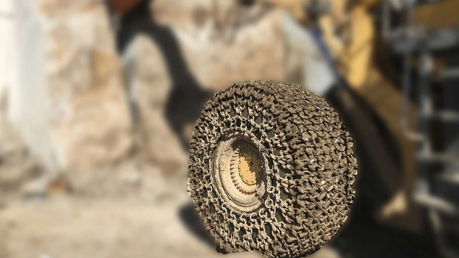 Abdolvand wheel chain, sale of loader tire protection chain in Isfahan