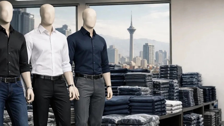 Wholesale distribution of Pars Jeans brand pants in Tehran
