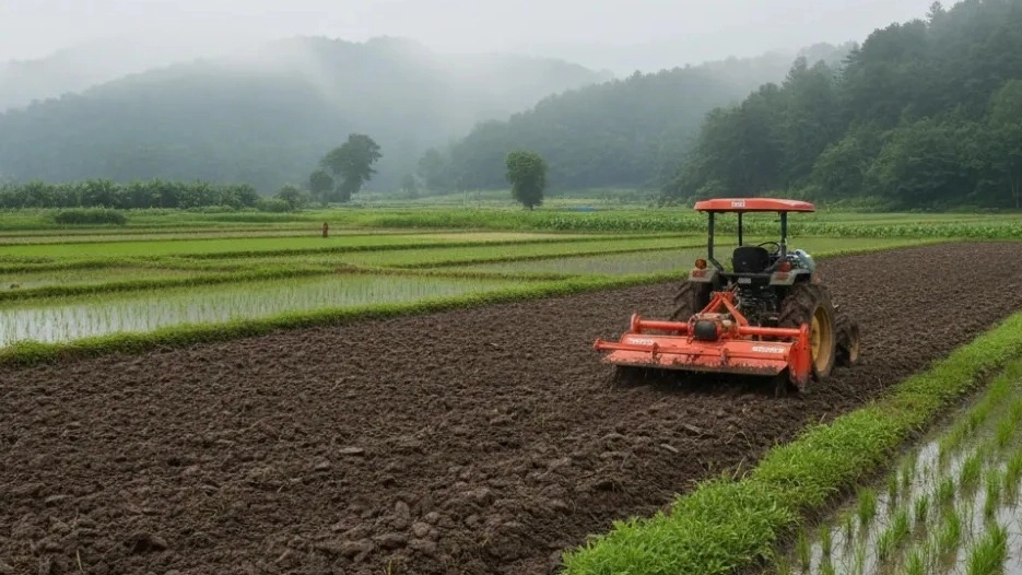 Advantages of Kubota rotivator for small and wet soils of Gilan