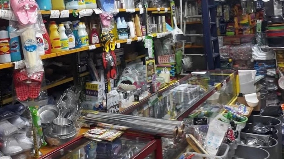 Arzan Sera Ali Ameri, selling disposable dishes and paper napkins in Tehran